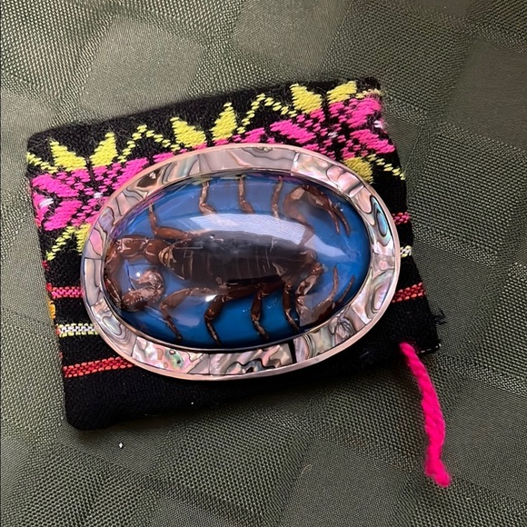 Blue and Silver Scorpion Belt Buckle - Picture 7 of 7